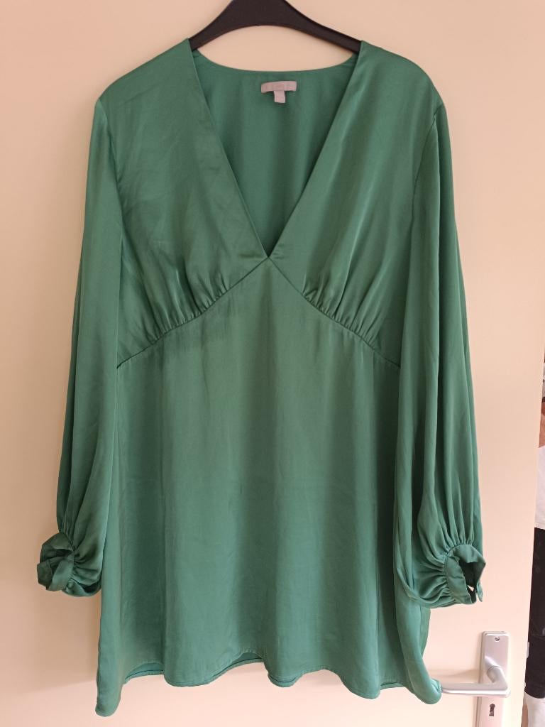 Bloes kleur groen maat XXL / 44 / 16 merk H&M, H&M, Maat 46/48 (XL) of groter, Ophalen of Verzenden, Zo goed als nieuw