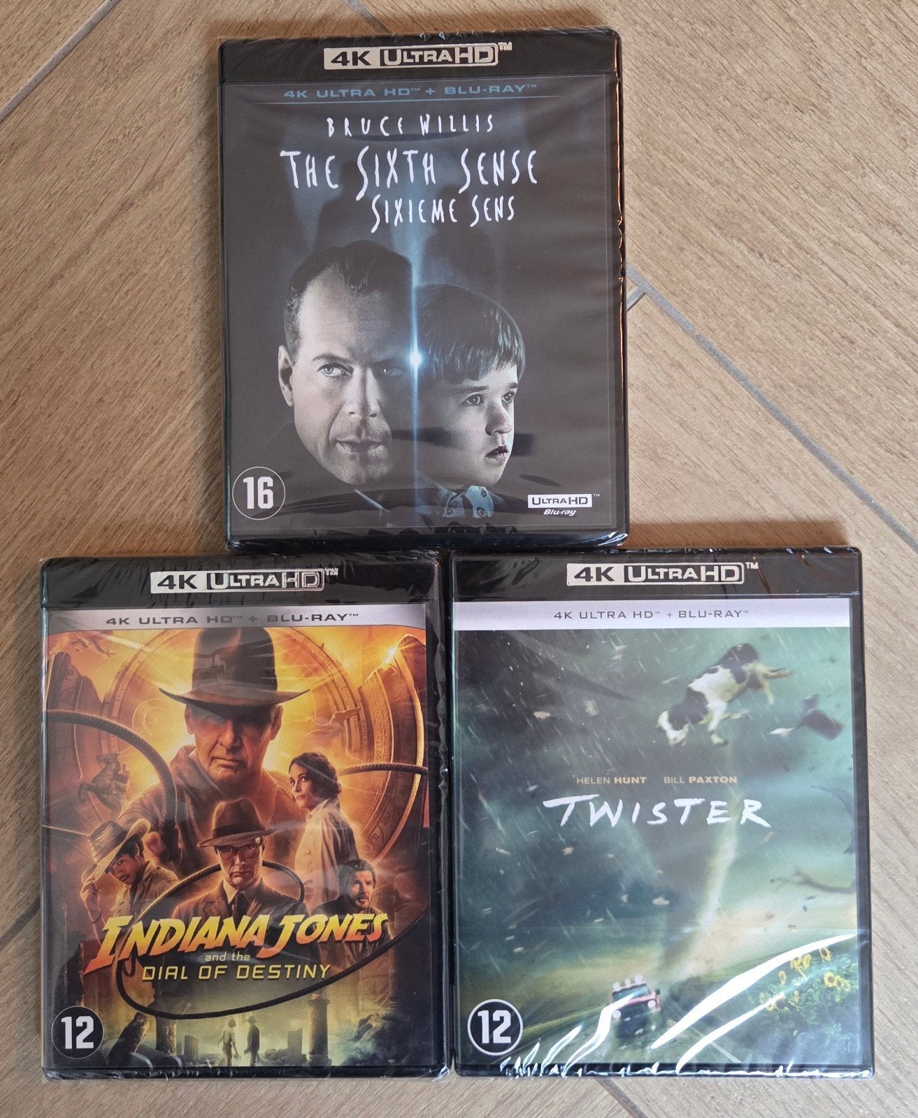 4K Ultra HD Blu-rays: The Sixth Sense, Indiana Jones, Twiste, Engels, Nederlands, Film, 4K Ultra HD Blu-ray