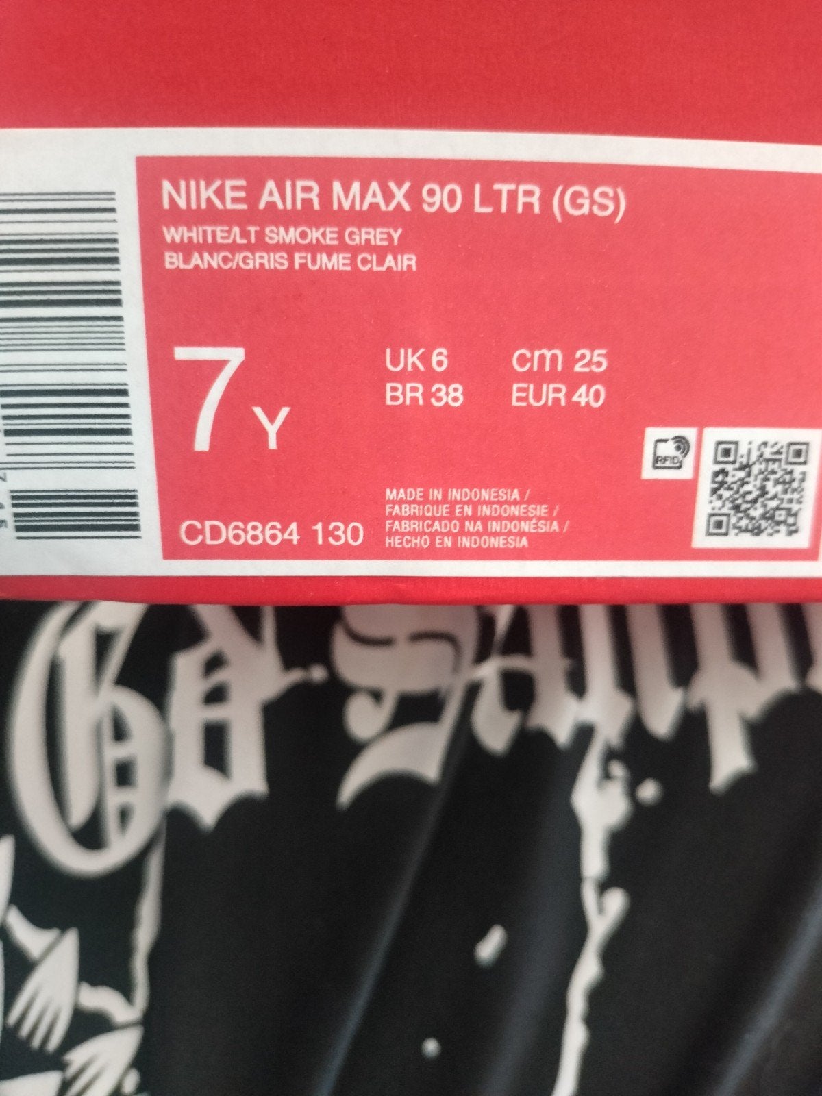 Nike Air Max 90 LTR (GS) - Wit/Zwart/Neon Groen, Kleding | Dames, Schoenen, Ophalen, Nieuw, Wit, Sneakers of Gympen