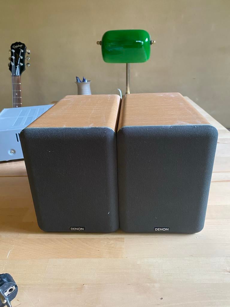 Denon SC-M53 Boekenplank Speakers - Hoge Kwaliteit Geluid, Gebruikt, 120 watt of meer, Front, Rear of Stereo speakers, Ophalen