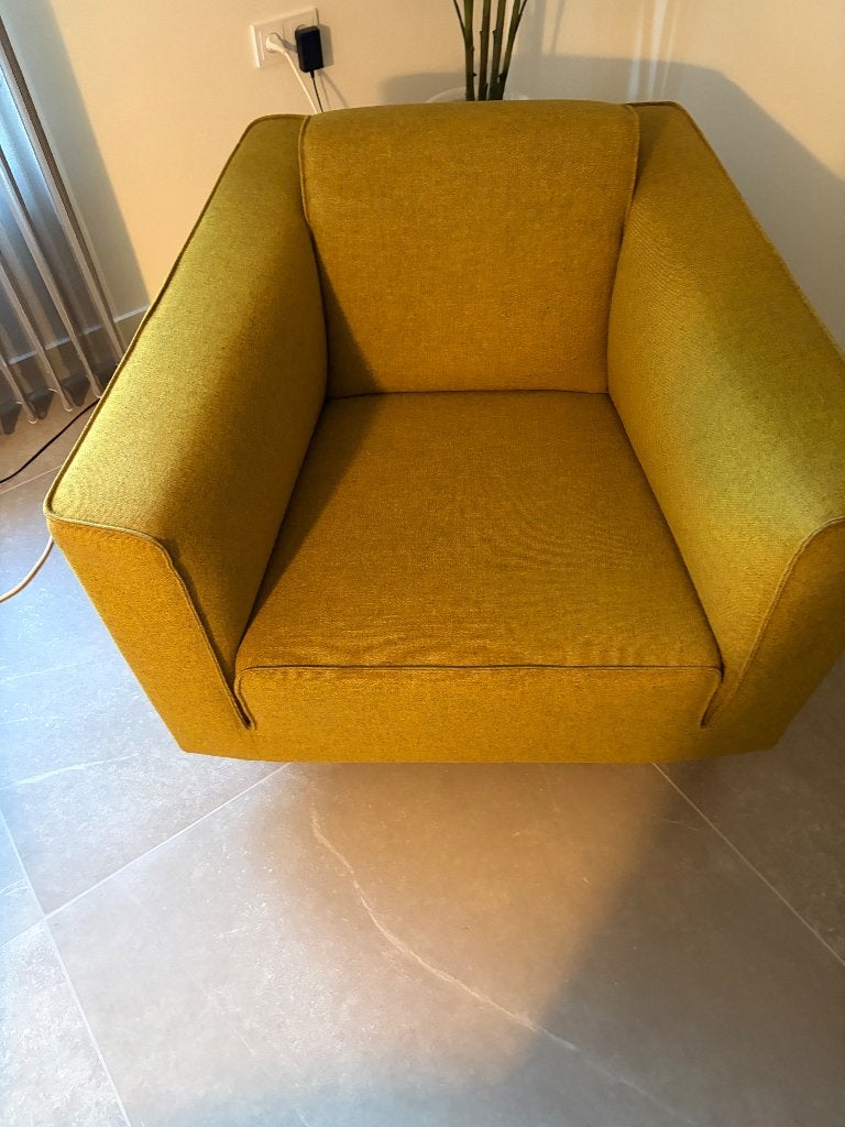 Design on Stock fauteuil, Huis en Inrichting, Fauteuils, Ophalen, 75 tot 100 cm, Zo goed als nieuw, 50 tot 75 cm