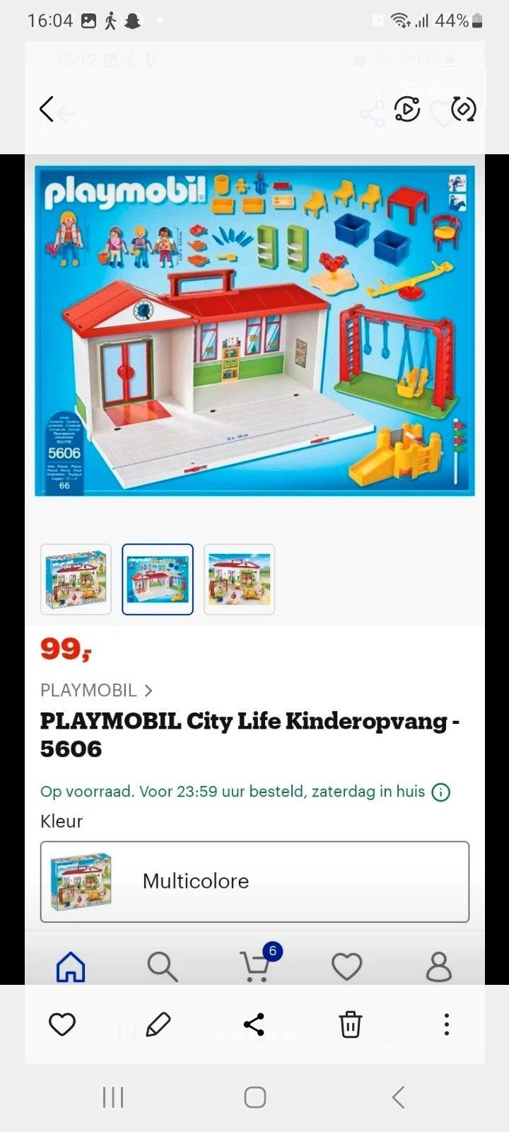 Playmobil City Life Kinderopvang 5606 met speeltuin, Ophalen of Verzenden, Zo goed als nieuw, Jongen of Meisje