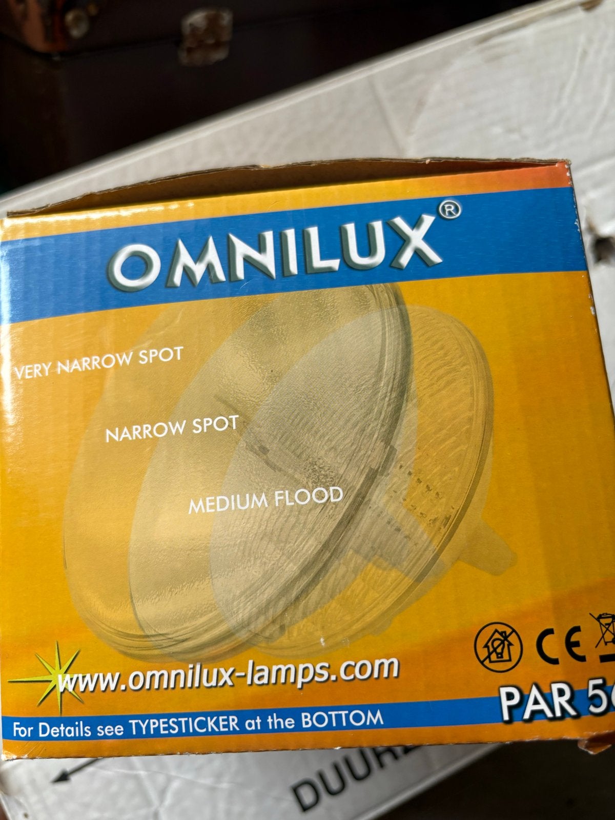 Omnilux PAR 56 Halogeenlamp 300W MFL - Nieuw in doos, Wit, Nieuw, Overige fittingen, Ophalen of Verzenden