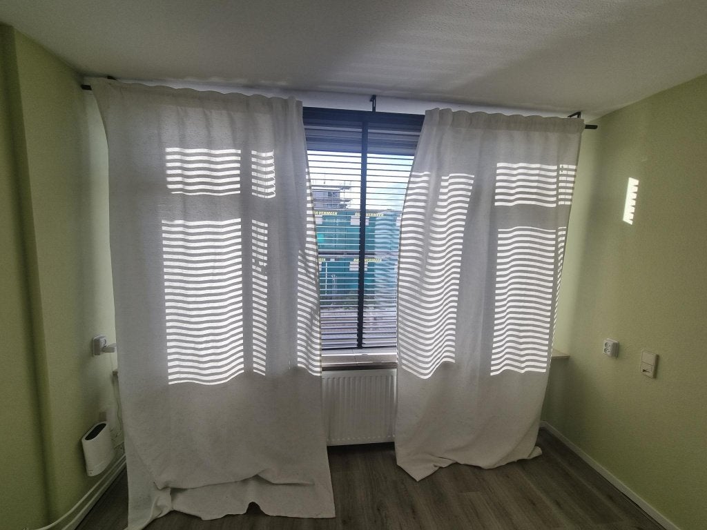 Gordijnen (IKEA BLEKVIVA), Ophalen, Gebruikt, 125 cm, Gordijn