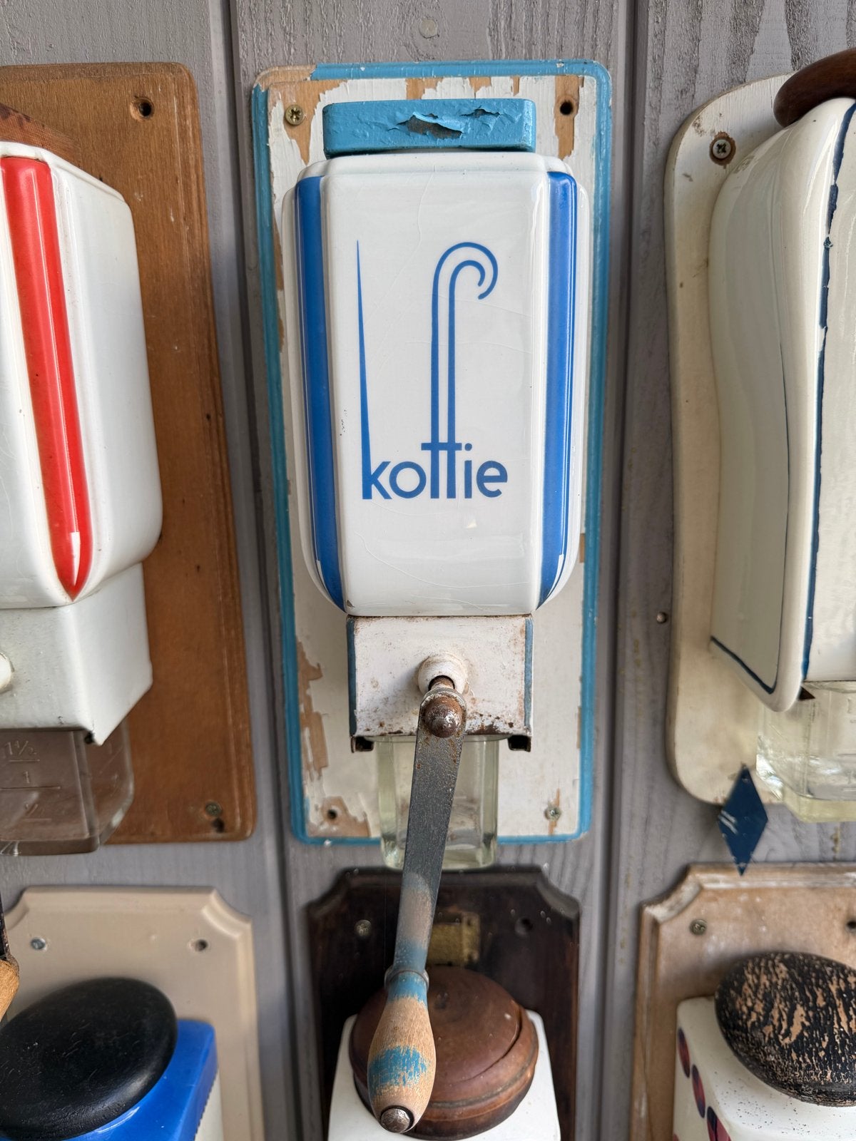 Zeldzame vintage Kottlie koffiemolen wandmodel, Ophalen of Verzenden