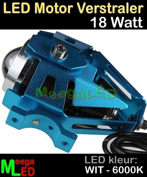 UITVERKOOP - LED Motor Verstraler 18 Watt CREE LED - 2 stuks, Ophalen of Verzenden