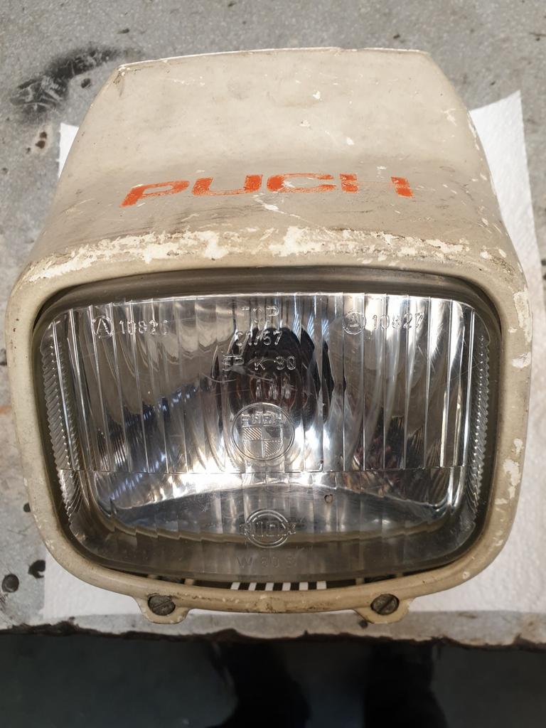 Puch Maxi Pearly koplamp met kap., Ophalen of Verzenden, Gebruikt, Koplamp