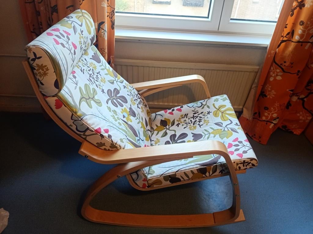 Schommelstoel Ikea, Ophalen, Zo goed als nieuw, Hout, Eén