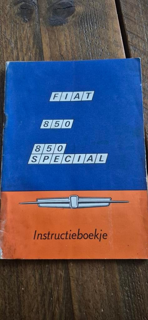 Instructie boekje fiat 850, Ophalen of Verzenden