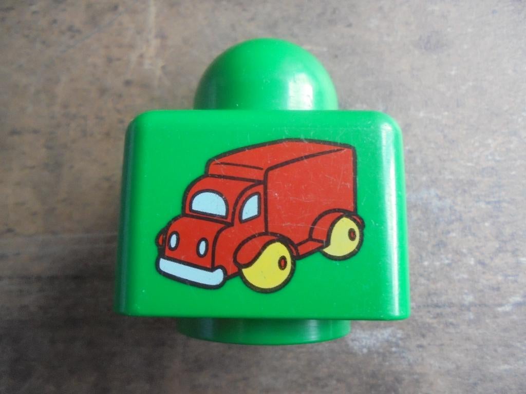 Lego Primo Brick 1x1 with Print (zie foto's), Ophalen of Verzenden, Gebruikt, Losse stenen, Lego Primo