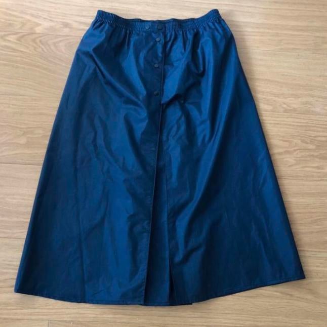Vintage Agu Sport regen rok | Maat: S/M | Blauw | Jaren 80, Ophalen of Verzenden, Zo goed als nieuw, Dames, Bovenkleding