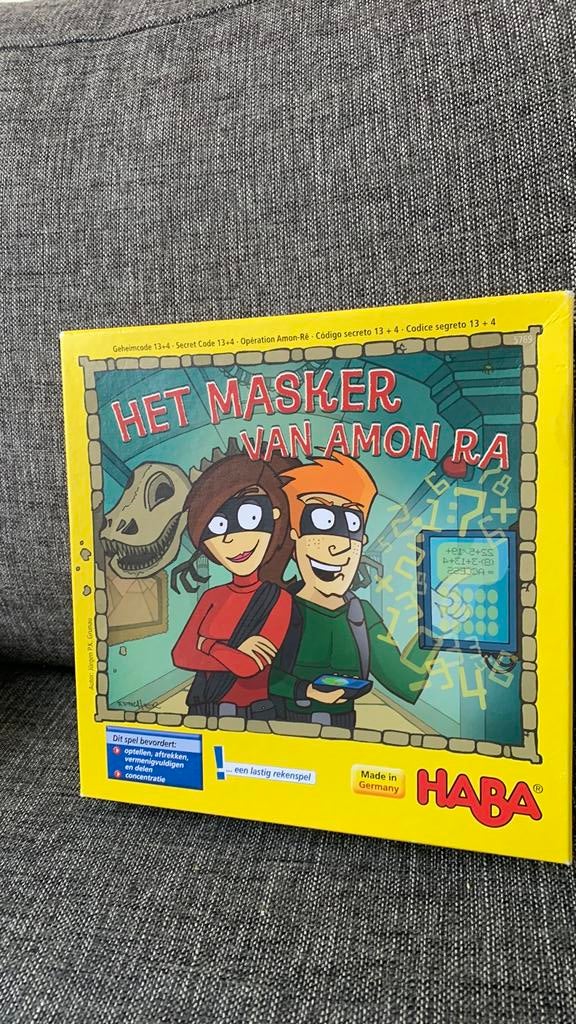 Bordspel Het Masker van Amon Ra, Hobby en Vrije tijd, Gezelschapsspellen | Bordspellen, Ophalen of Verzenden, Zo goed als nieuw