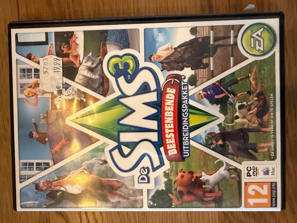 De Sims 3 Beestenboel + Luxe Accessoires - Goede Staat, Spelcomputers en Games, Games | Pc, Gebruikt, Simulatie, 1 speler, Vanaf 12 jaar