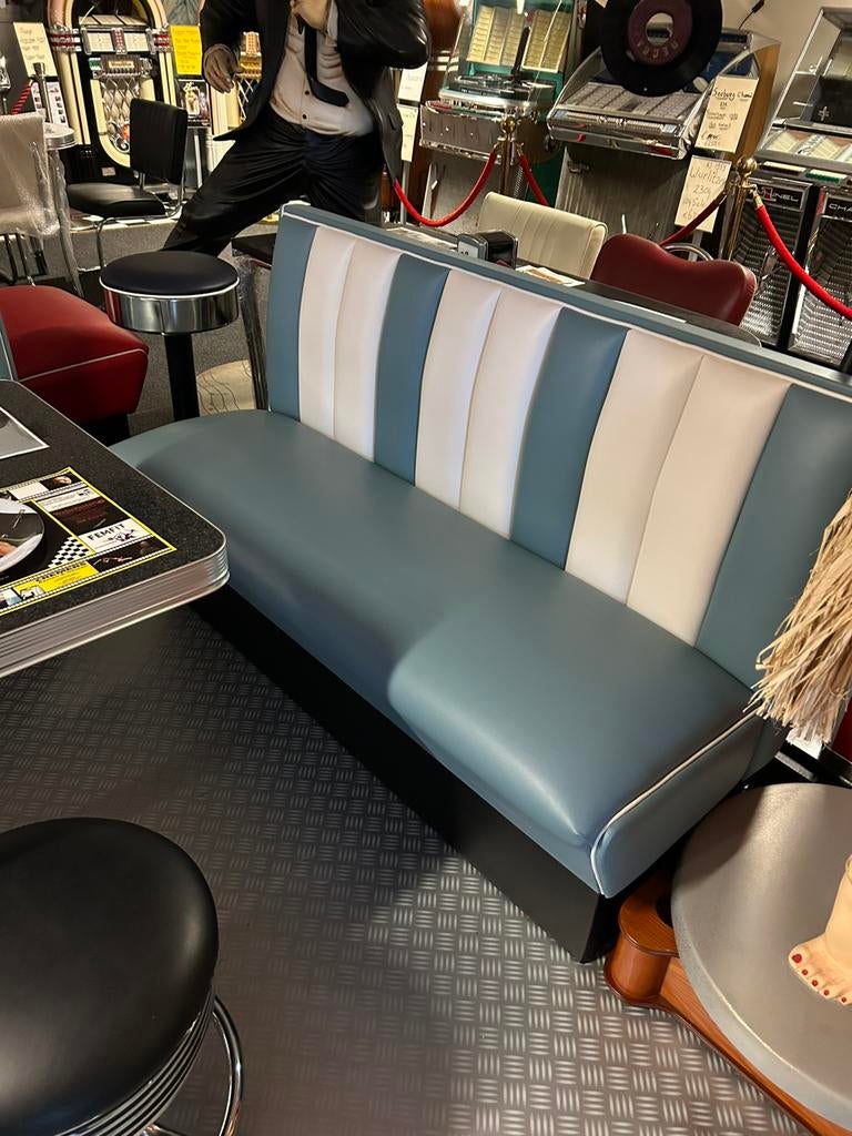 Uitverkoop Bel Air dinerbanken fifties sixties Opruiming, Ophalen of Verzenden, Zo goed als nieuw, Driepersoons, 150 tot 200 cm
