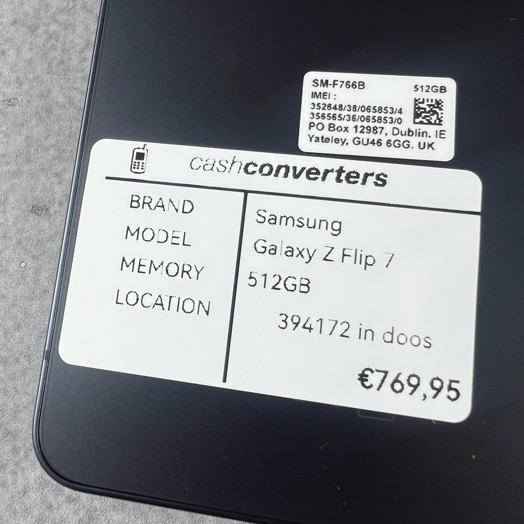 Samsung Galaxy Z Flip 7 | 512GB | SALE | 394172, Zwart, Ophalen of Verzenden, Zo goed als nieuw, Zonder simlock