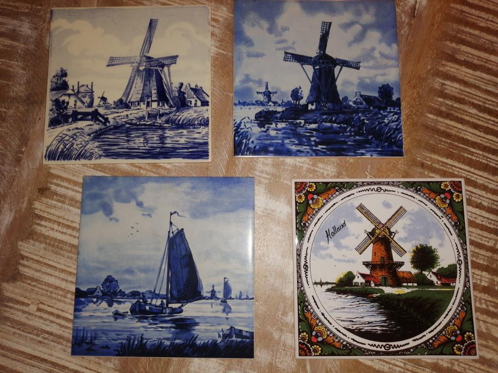 Delftsblauwe Tegeltjes - Antiek, Ophalen of Verzenden