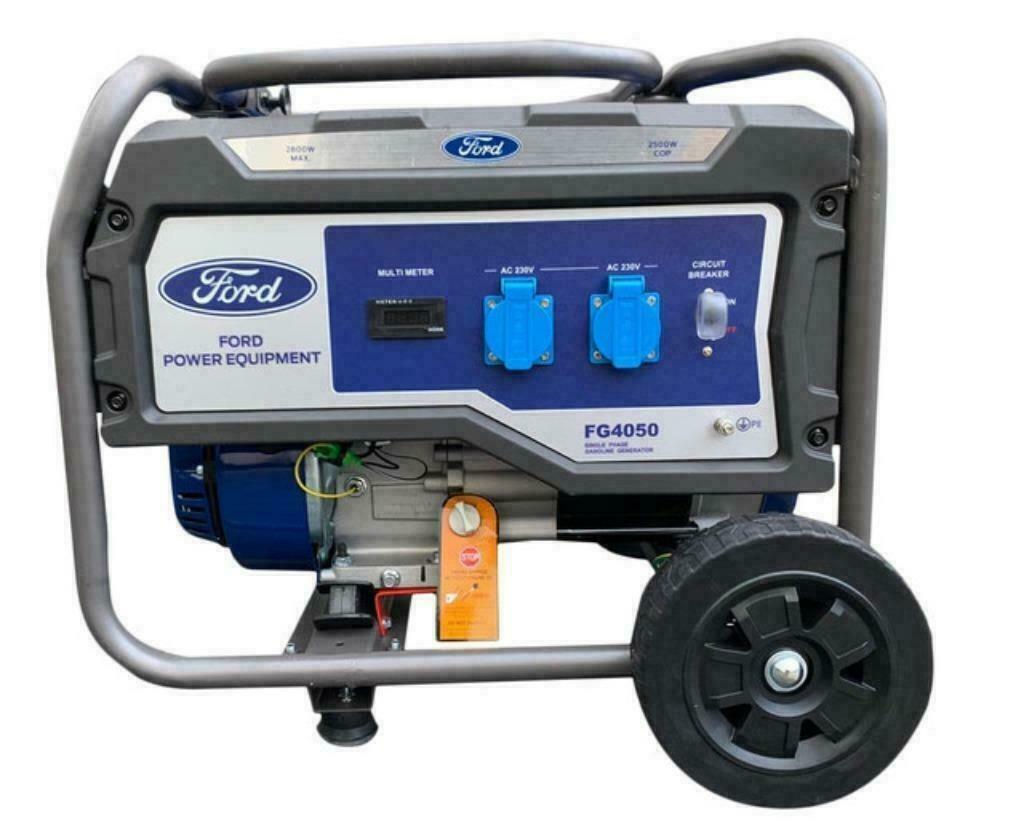 FORD GENERATOR FG4050, Benzine, Nieuw, Ophalen of Verzenden, Geluidgedempt