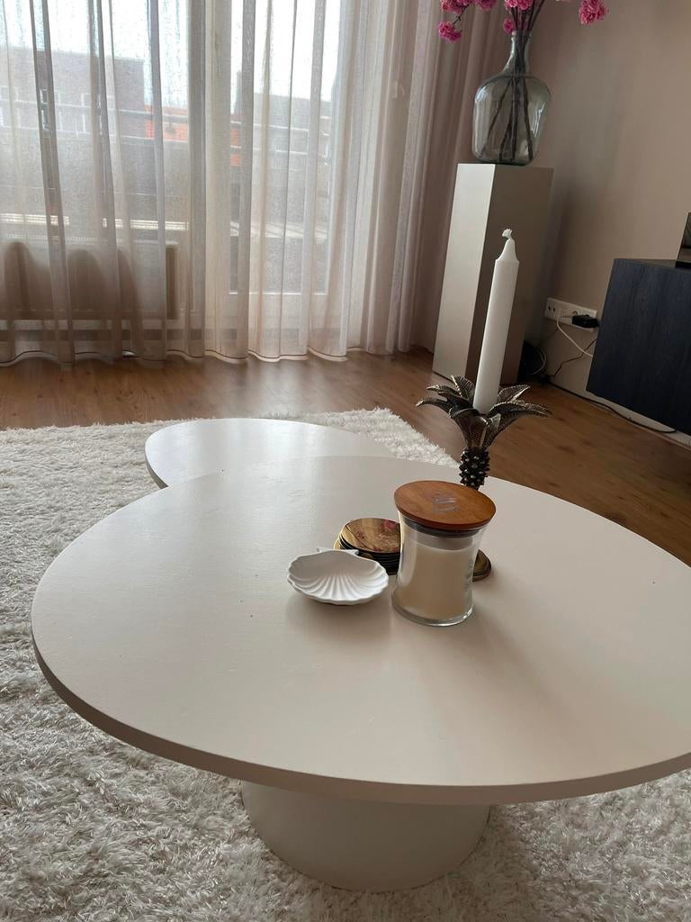 Set organische salontafels wit, zwart of beige, Ophalen, Japandi, Tables by Leon, Roodwilligen 109
