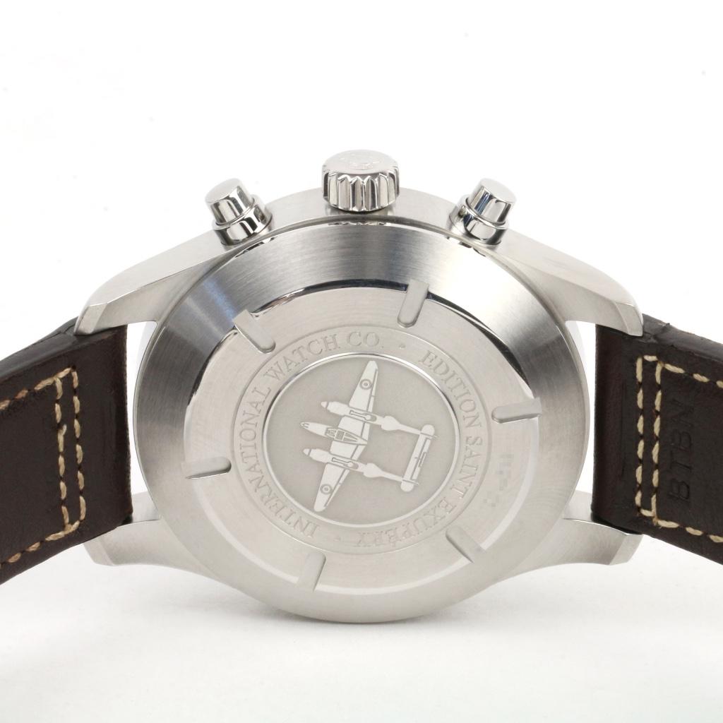 IWC Pilot's Antoine de Saint-Exupéry 43 (Zeer goed/ 2016), Overige merken, Leer, Staal, Polshorloge
