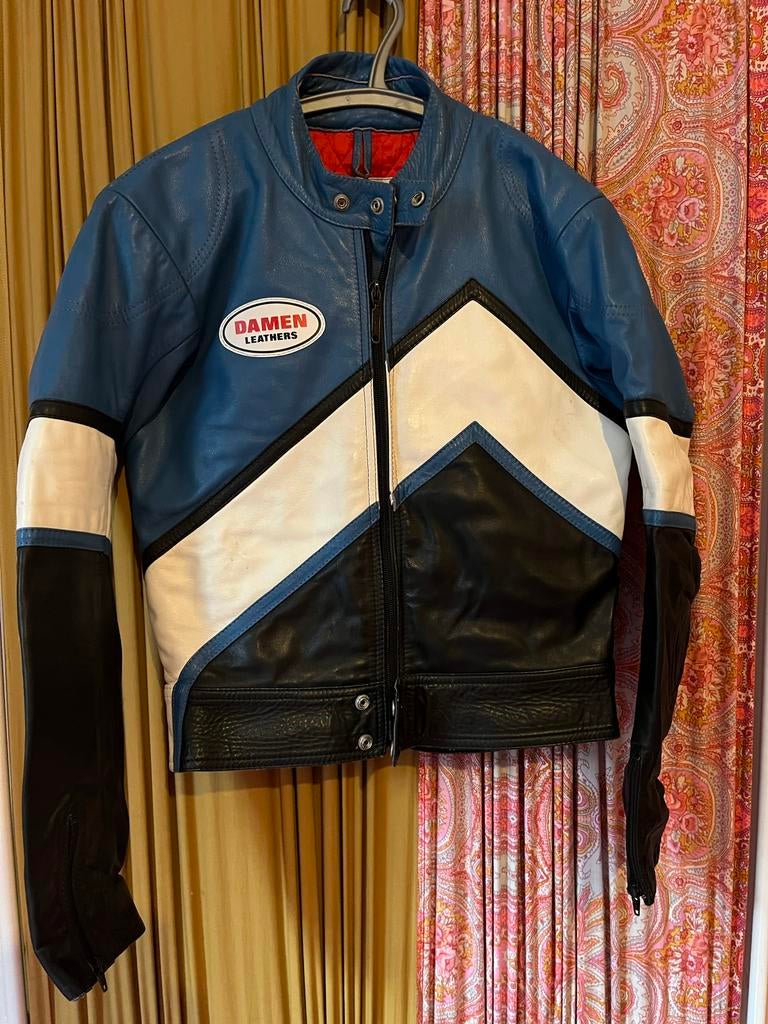 Damen Vintage Leren Motorpak maat 50  Jas & Broek Maat 50, Ophalen of Verzenden, Tweedehands, Dames, Overige typen