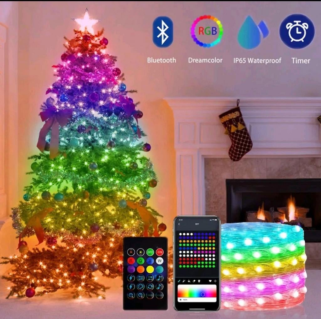 Kerstlampjes met app/afstandbediening  5/10M NIEUW, Ophalen of Verzenden