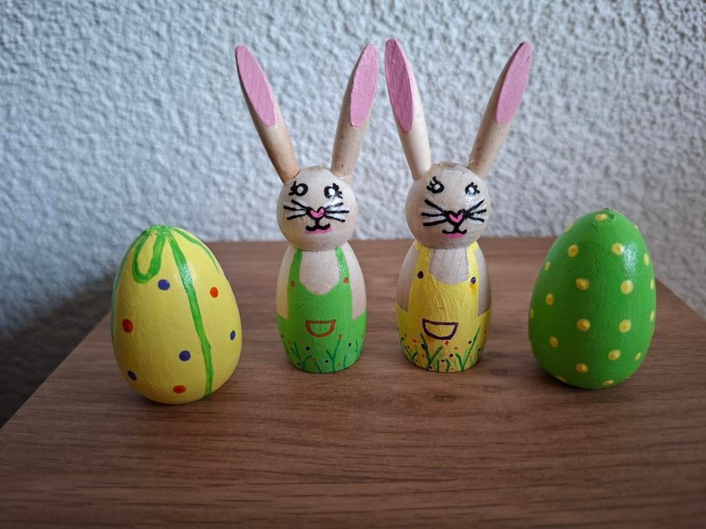 Paas Pegdoll Set - Handgemaakt!, Ophalen of Verzenden, Zo goed als nieuw