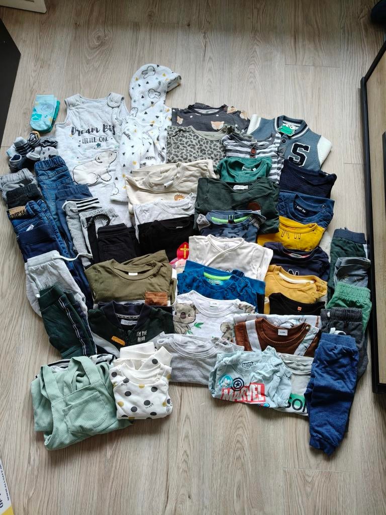 Jongenskleding maat 74 - Leuke set!, Kinderen en Baby's, Babykleding | Baby-kledingpakketten, Ophalen, Gebruikt, Maat 74
