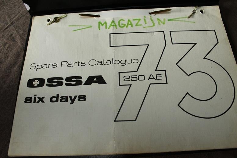OSSA 1975 250cc AE six days motorcycle parts list, Ophalen of Verzenden, Overige merken