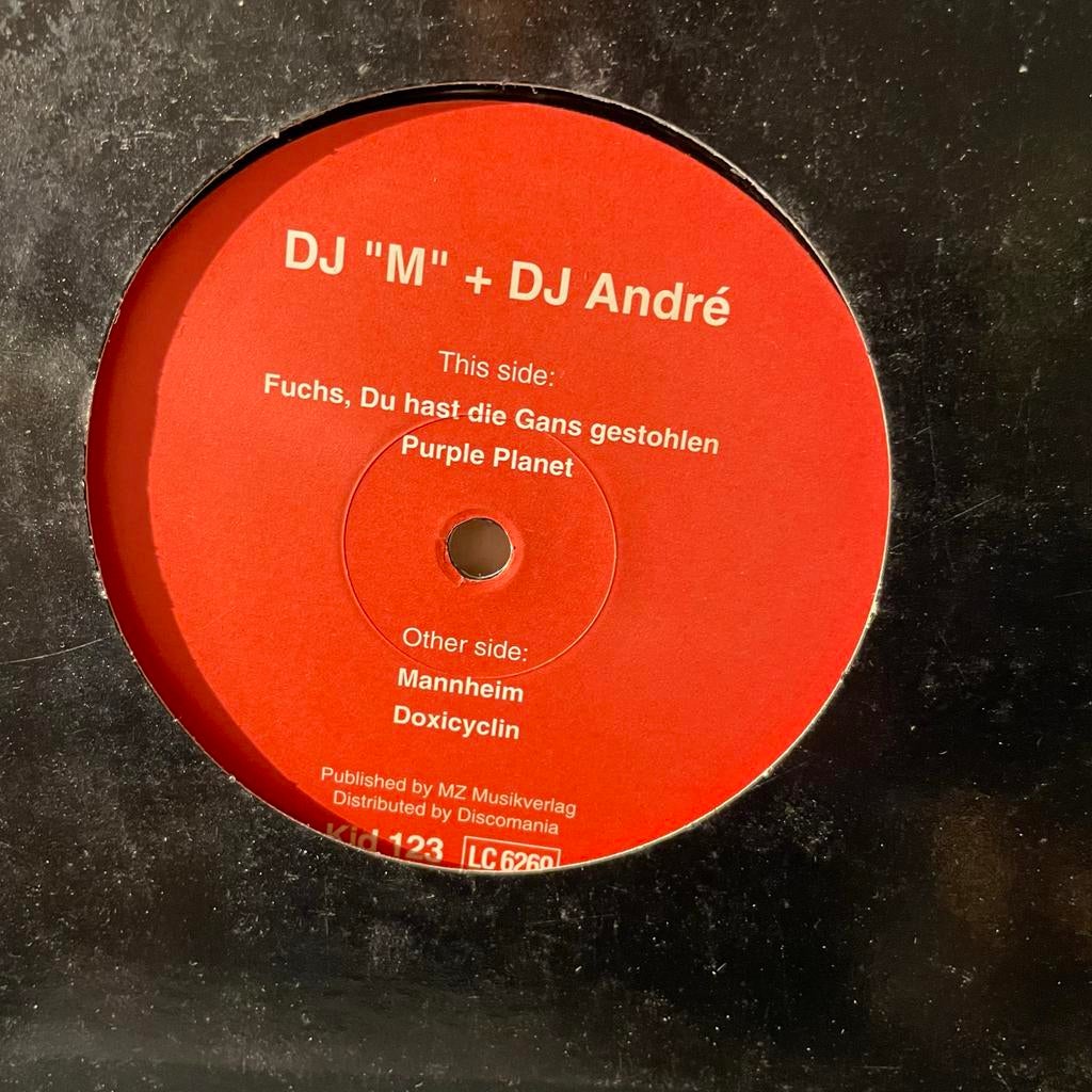 DJ "M" + DJ André - Mannheim, Cd's en Dvd's, Vinyl | Dance en House, Gebruikt, Overige genres, 12 inch, Ophalen of Verzenden
