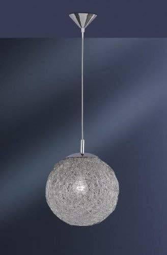 Draadstaal hanglamp plafondlamp Wofi leuchten E27 lamp 60WL, Ophalen of Verzenden, Zo goed als nieuw, Tijdloos modern past in elk interieur klassiek rvs