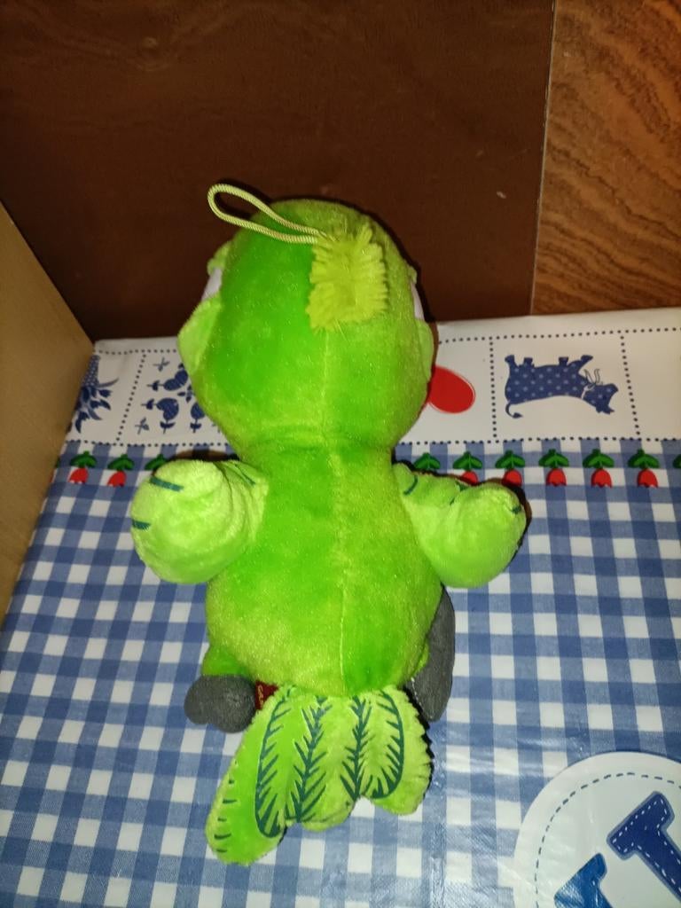 Groene papegaai knuffel 26 cm groot, Ophalen of Verzenden, Zo goed als nieuw, Overige typen