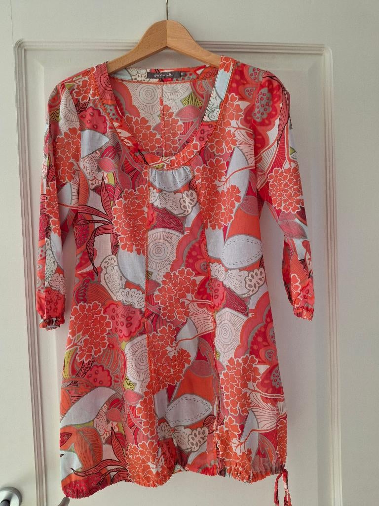 Tuniek blouse Sandwich maat 34 nieuw, Nieuw, Oranje, Ophalen of Verzenden, Maat 34 (XS) of kleiner