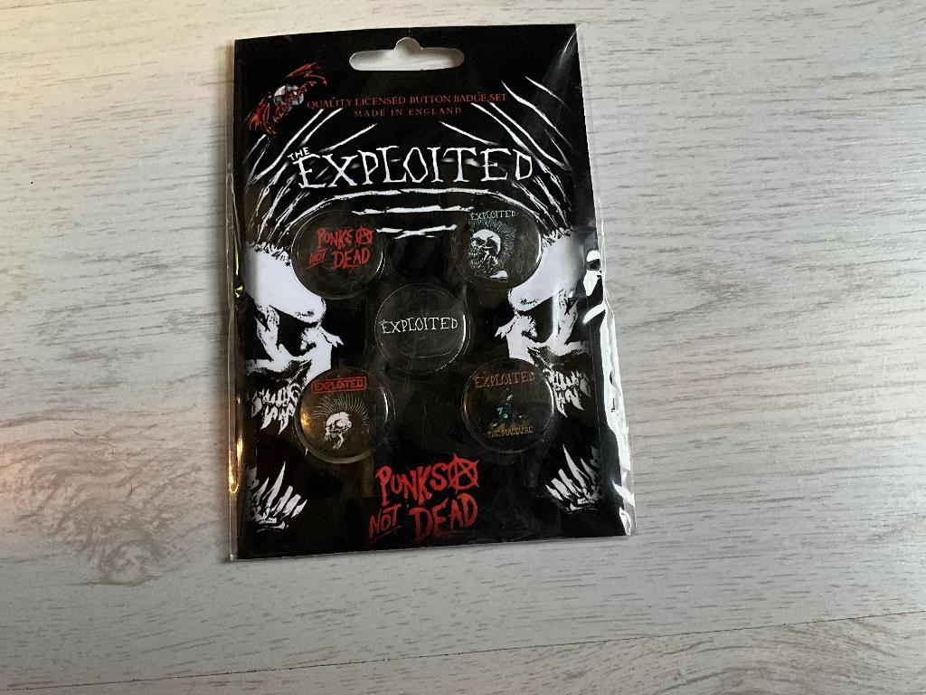 Mix buttonset van Exploited 5 stuks, Nieuw, Ophalen of Verzenden, Foto of Kaart, Emmen