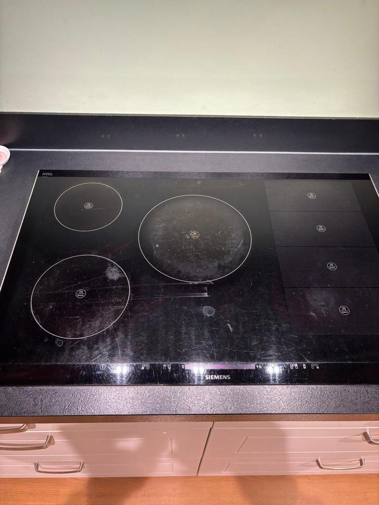 Inductie kookplaat Siemens 80 cm met defect, Witgoed en Apparatuur, Kookplaten, Ophalen, Gebruikt, Inbouw, Inductie