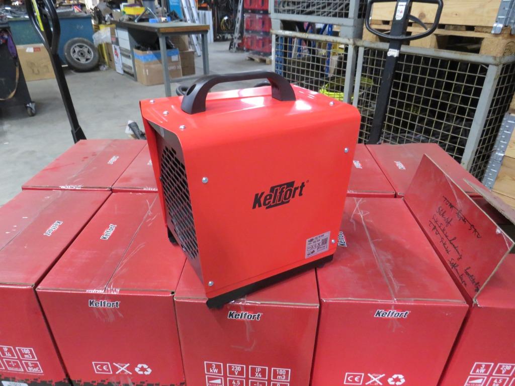 kelfort kachel ventilatorkachel 220v 3kw thermostaat nieuw, Ophalen of Verzenden, Nieuw