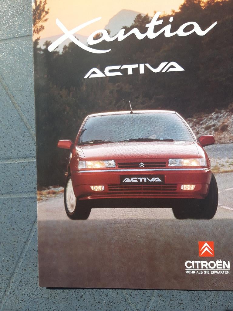folder Citroën Xantia Activa - Duits, Ophalen of Verzenden, Zo goed als nieuw, Citroën
