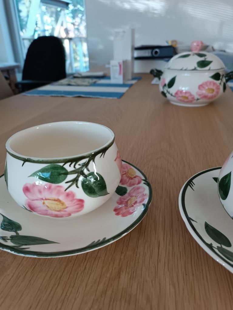 Villeroy en Boch. WILD ROSE 4xsauskommen/Soepkommen, Antiek en Kunst, Ophalen