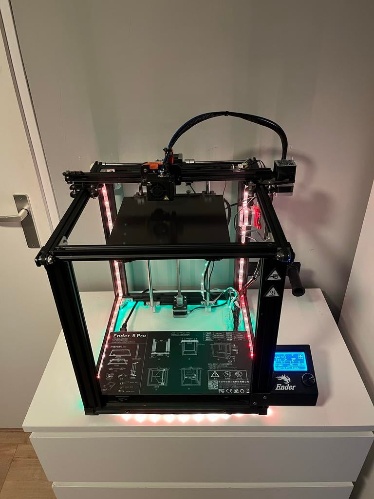 Ender-5 Pro 3D Printer - Inclusief Filament & Accessoires, Computers en Software, 3D Printers, Gebruikt, Ophalen