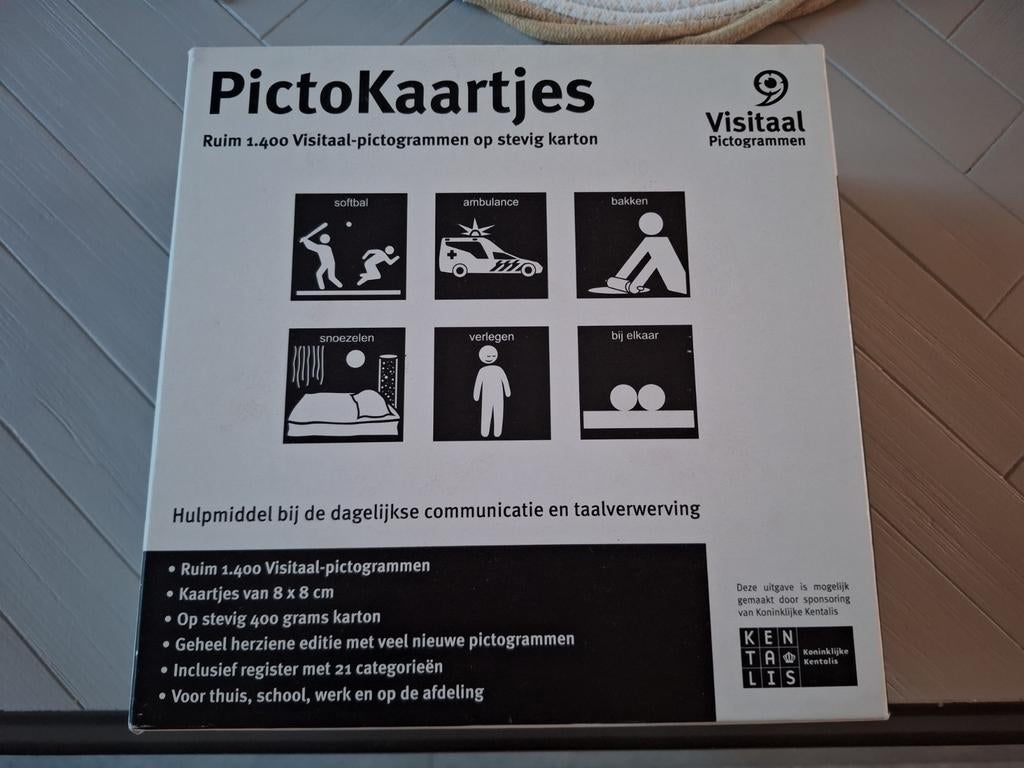 Visitaal PictoKaartjes, Boeken, Ophalen, Zo goed als nieuw, Niet van toepassing, Kentalis