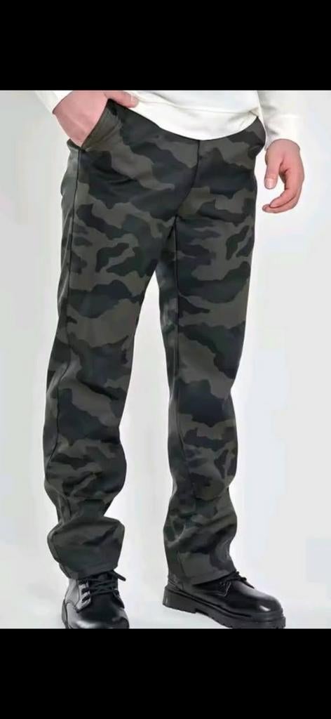 Prachtige leerlook camouflage breok, Kleding | Heren, Overige Herenkleding, Ophalen of Verzenden, Zo goed als nieuw