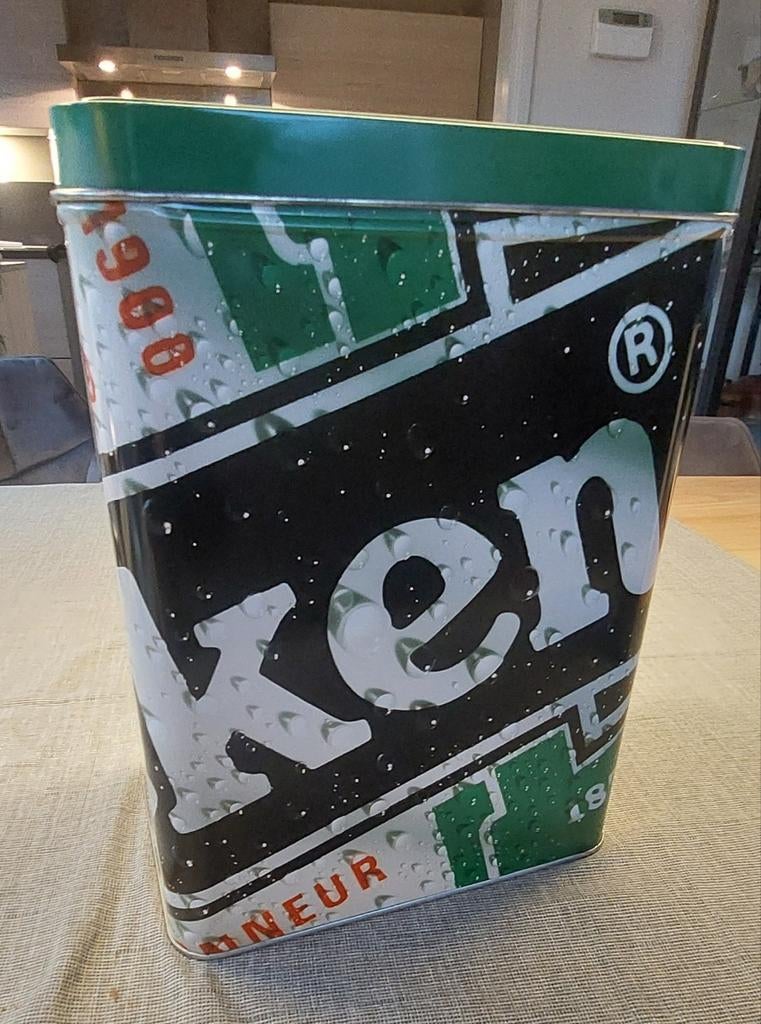 Vintage Heineken Blik - Groot Formaat, Verzamelen, Blikken, Ophalen of Verzenden, Zo goed als nieuw, Overige, Overige merken