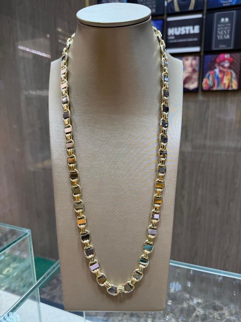 14KT Goud - 33.5 Gram - Ketting - PLATTE MAGNUM