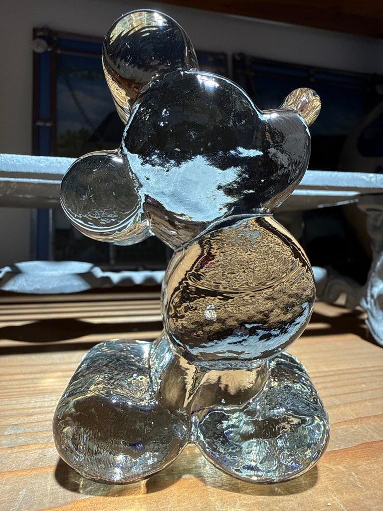 Glazen Mickey Mouse Beeldje, Ophalen of Verzenden