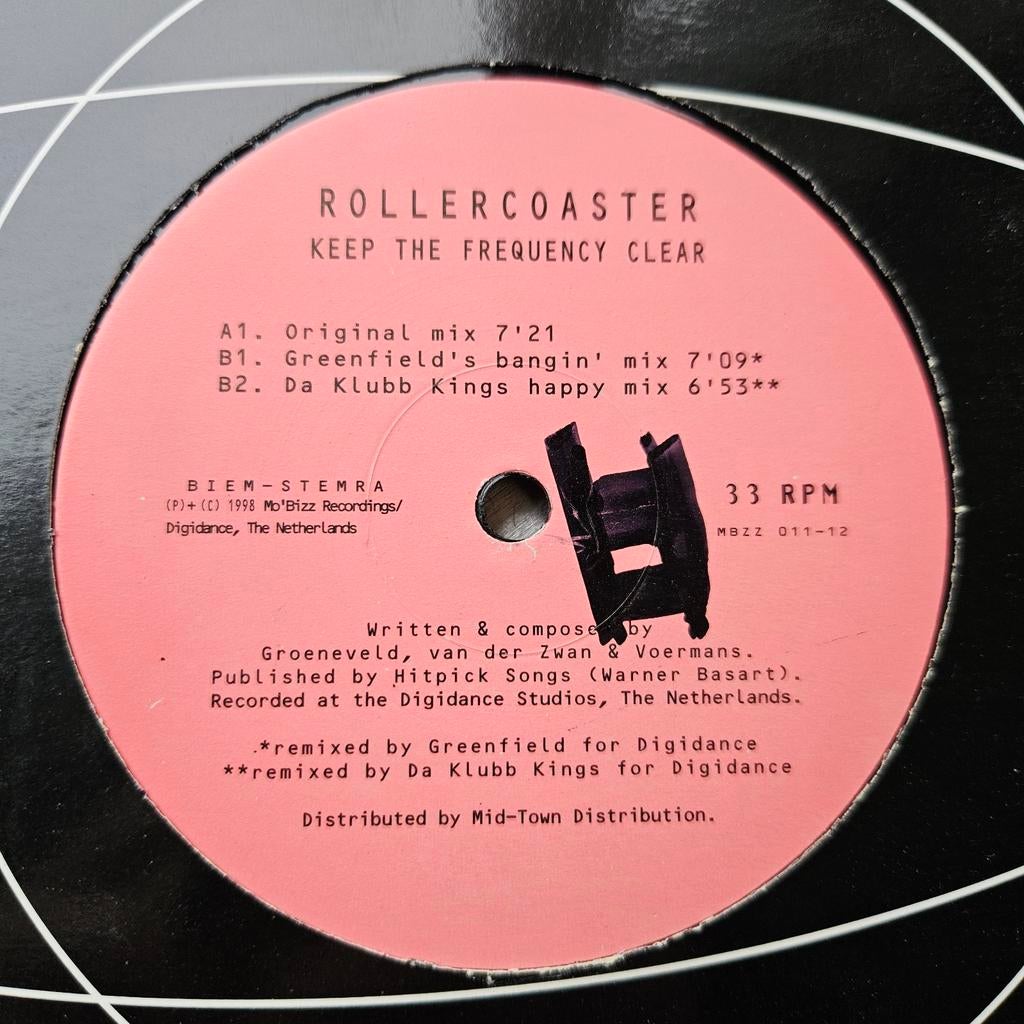 Rollercoaster - Keep The Frequency Clean 12inch Maxisingle, Ophalen of Verzenden