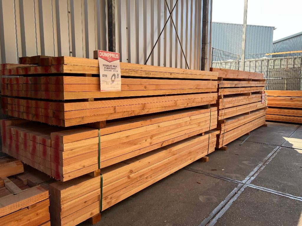 Douglas | palen | douglas balken | balk | paal | 2e KEUS, Ophalen, Nieuw, 250 cm of meer, Balken