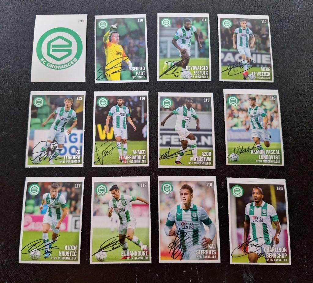 Complete set stickers FC Groningen 2019-20, Ophalen of Verzenden, Zo goed als nieuw, Overige binnenlandse clubs, Poster, Plaatje of Sticker