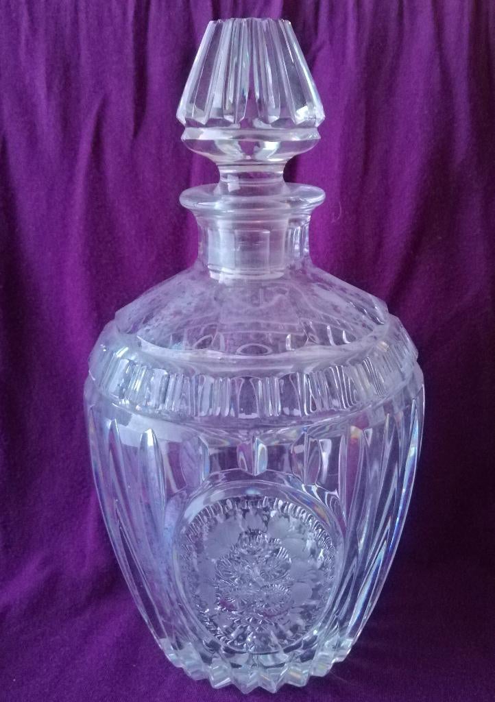 Boheems kristallen karaf ., Ophalen of Verzenden