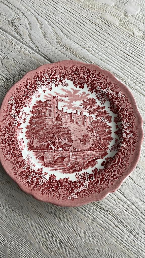 Merrie England Haddon Hall Derbyshire by Meakin ontbijtbord, Ophalen of Verzenden
