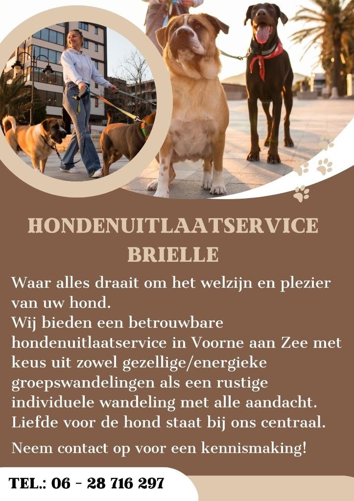 Hondenuitlaatservice Brielle, Uitlaatservice