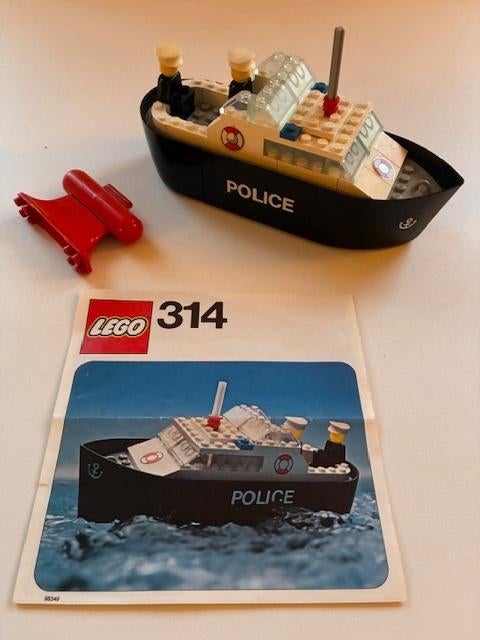 Lego politieboot 314, Kinderen en Baby's, Speelgoed | Duplo en Lego, Verzenden, Gebruikt, Complete set, Lego
